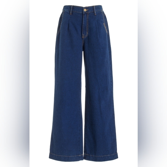 outland denim Denim - Outland Denim Amelia High Rise Wide Leg Organic Cotton Jeans Size XL